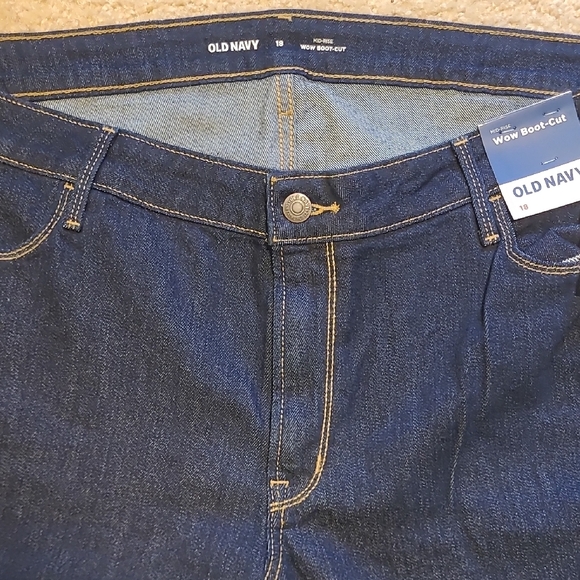 Old Navy Dark Blue Bootcut Jeans - Picture 6 of 7